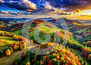 Breathtaking Aerial Panorama of Majestic Mountain Range SideScrolling Drone Footage Reveals Expansive Landscape photo