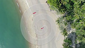 Breathtaking Aerial Perspective of the Beach