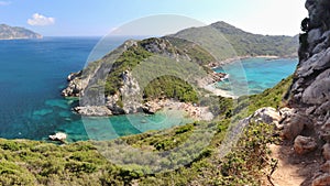 Breathtaking beautiful Timoni beach in Corfu