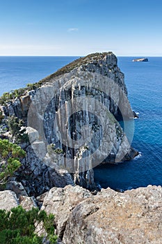 Breathtaking Cape Hauy located in Tasman National Park, Tasmania, Australia