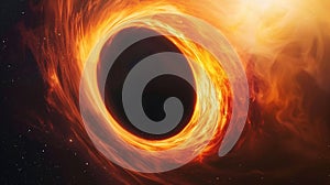 Black hole in space.