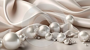 A breathtaking image of a luxurious pearl background