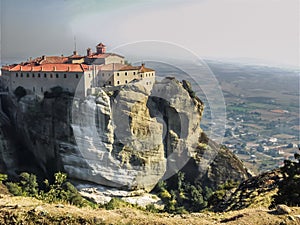 A breathtaking landscape of Meteora in central Greece.