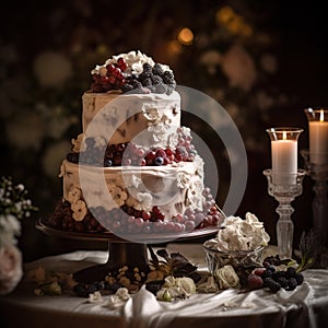 Breathtaking Masterpiece Wedding Cake, Showcasing Exemplary Artistry, Commemorating a Lifetime of Love