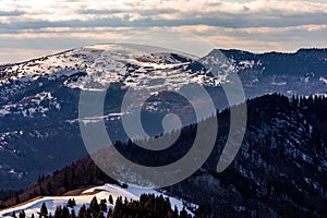 Breathtaking mountainous landscape between Velka Fatra and Nizke Tatry, Slovakia