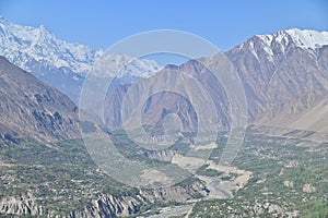 Breathtaking Natural Landscape of Hunza Valley from Duikar Viewpoint