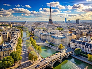 Breathtaking Panoramic View of Paris from SaintJacques Tower A Stunning Perspective of the City of Lights