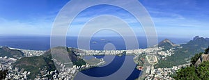 Breathtaking Panoramic View of Rio De Janeiro, Brazil, on a Sunny Day