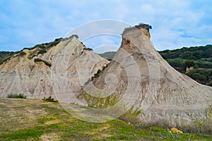 Breathtaking shot of Greek Cappadocia near Potamida village on Crete photo