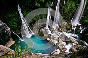 Breathtaking shot of the Saut du Loup waterfalls captured in France