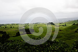 Breathtaking view of the Acores, Ilha de Sao Miguel, Portugal