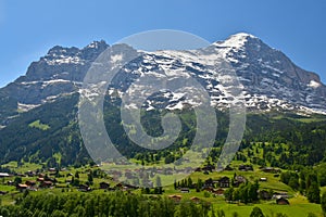 Breathtaking view of the Alps from Grindelwald, Switzerland