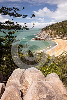 Breathtaking view of Arthur Bay on Magnetic Island in Townsville, Australia