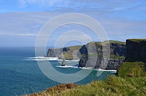 Breathtaking view of the landscape of the Cliffs of Moher