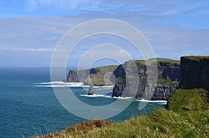 Breathtaking view of the landscape of the Cliffs of Moher photo