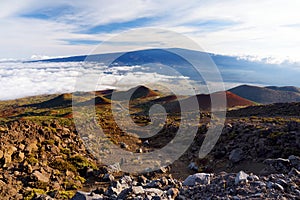 Breathtaking view of Mauna Loa volcano on the Big Island of Hawaii photo