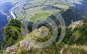 Breathtaking view from Three Crown Mountain, Pieniny