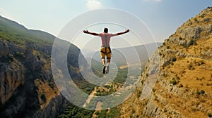 Breathtaking Vardousia Greek Mountain View With Thrilling Bungee Jumping Guides