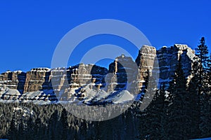 Breccia Cliffs on a sunny winter morning photo
