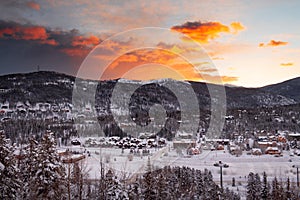 Breckenridge, Colorado, USA Skyline in Winter