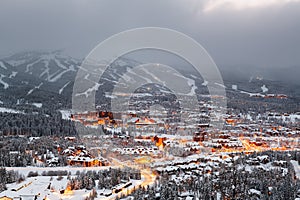 Breckenridge, Colorado, USA Town Winter photo