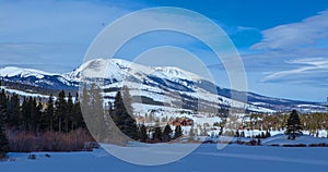 Breckenridge Mountains from Snowshoe Trail