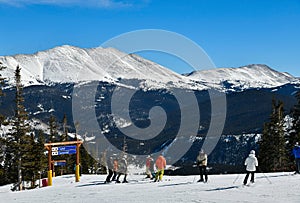 Breckenridge ski resort in winter time