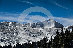 Breckenridge ski resort in winter time