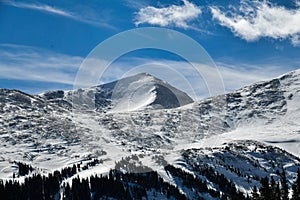 Breckenridge ski resort in winter time