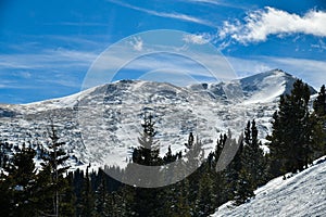 Breckenridge ski resort in winter time