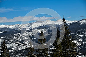 Breckenridge ski resort in winter time