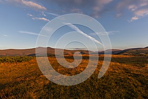 Brecon Beacons Nationalparks Wales Landscape at Sunset photo