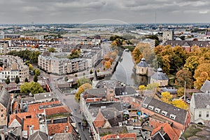 Breda, church in nice city in Holland