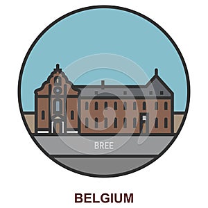 Bree. Cities and towns in Belgium