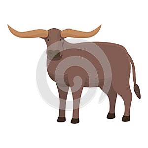 Breed cow icon cartoon vector.Dairy farm