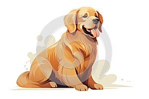 Breed dog puppy illustration purebred cute domestic background pet canine pedigree animal