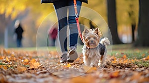 breed walking small dog