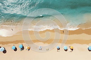 Breezy Sandy beach. Generate Ai