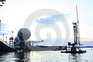 Bregenz, Austria. Floating open-air theater stage.