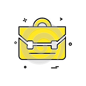 Breifcase icon design vector