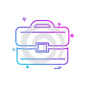 Breifcase icon design vector