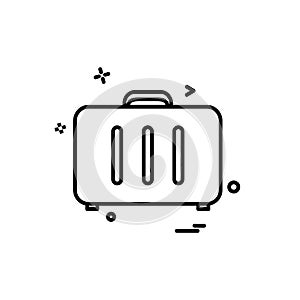 Breifcase icon design vector