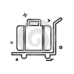 Breifcase icon design vector