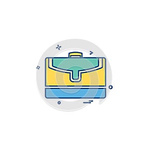 Breifcase icon design vector