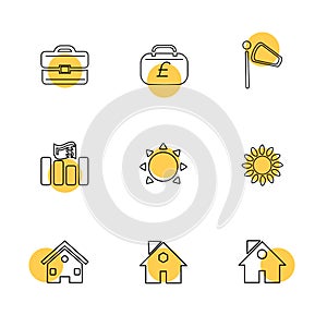 breifcase , money , pound , home , ecology , sun , cloud , rain