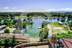 Breisach bird-fly view from the hill