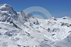 Breithorn and Kleiner Matterhorn