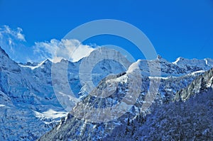 Breithorn Peak In The Swiss Alps
