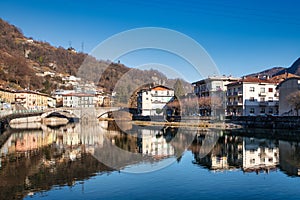 The Brembo river in San Pellegrino terme