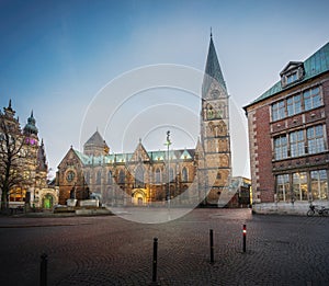 Bremen Cathedral at Domshof Square - Bremen, Germany